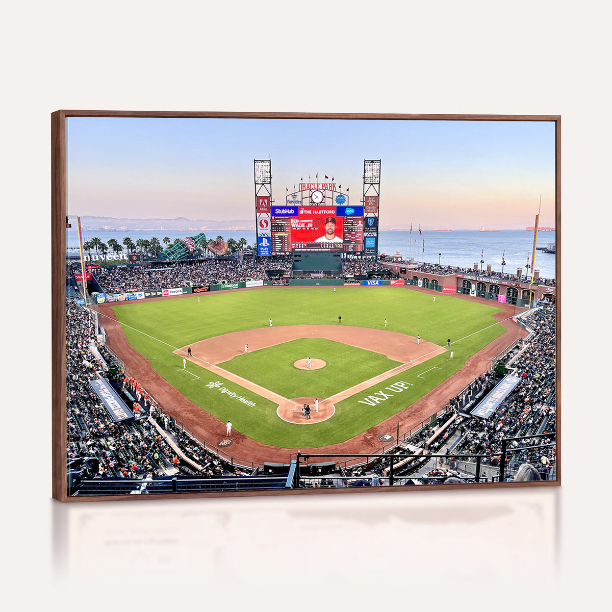 16055-MGV-CV-36X24 - San Francisco Giants Baseball Team Print, Oracle Park