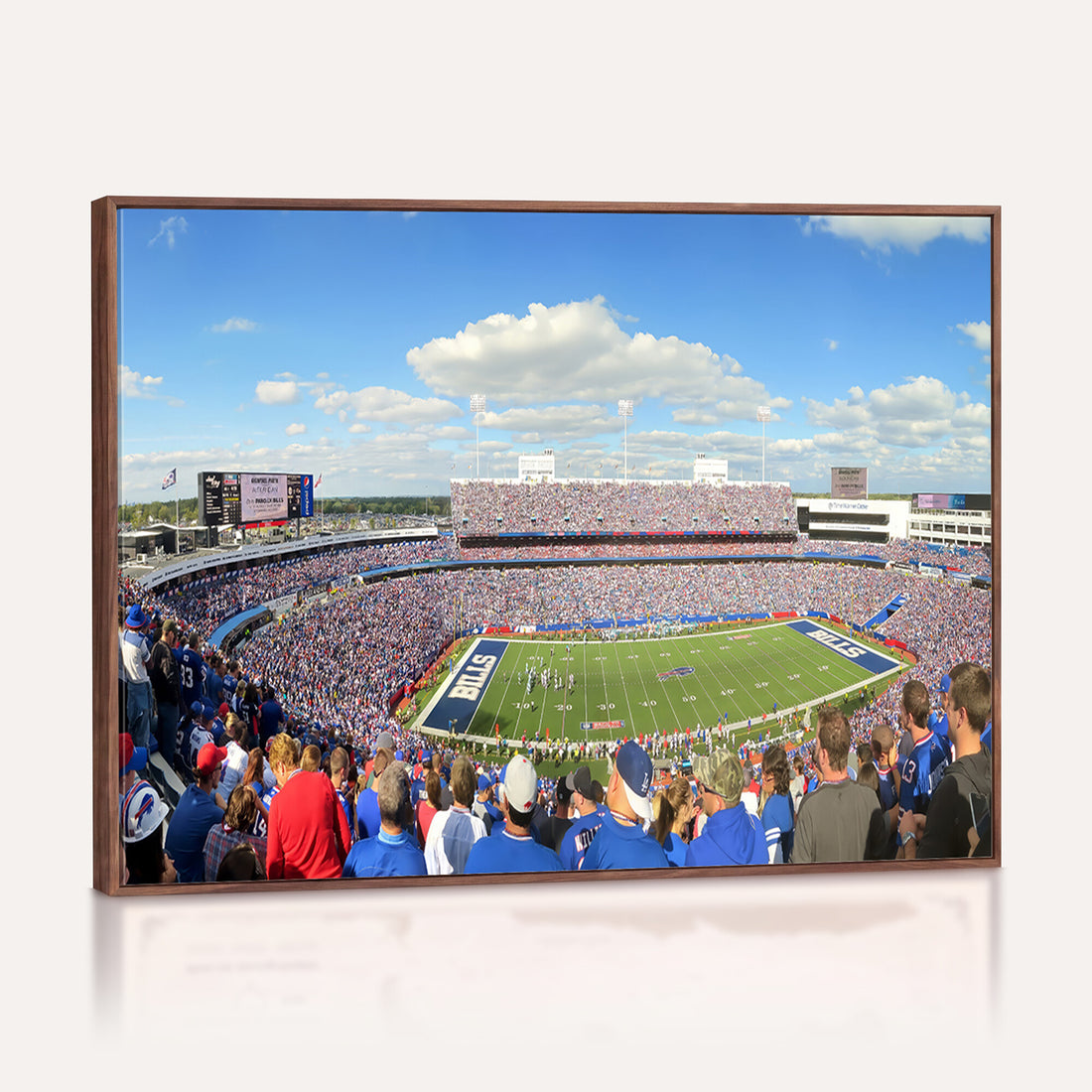 Buffalo Bills NFL Football Team Print, Game Day at Buffalo Highmark Stadium
