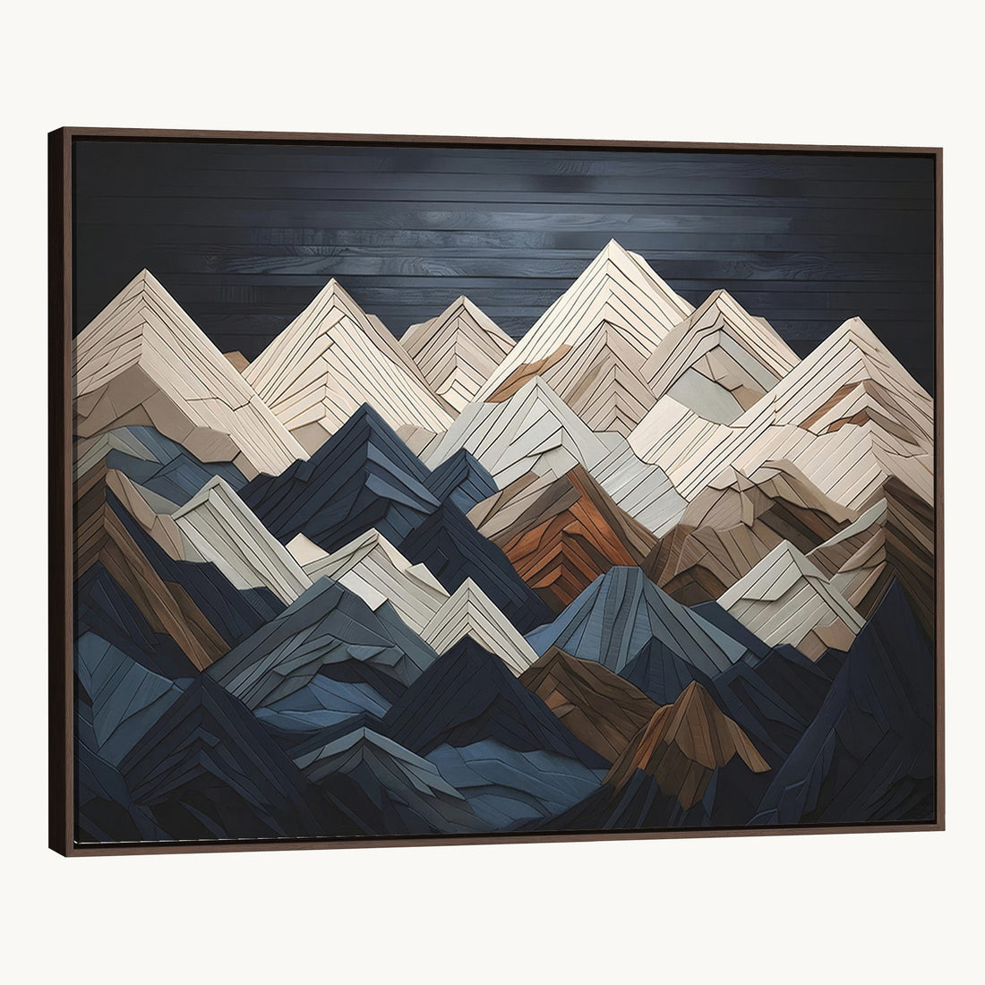 Mountain Wall Art, Modern Abstract Landscape Canvas Print