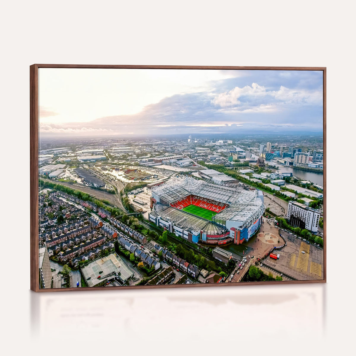 85657-MGV-CV-36X24 - Old Trafford Manchester United Stadium Wall Art Canvas Print