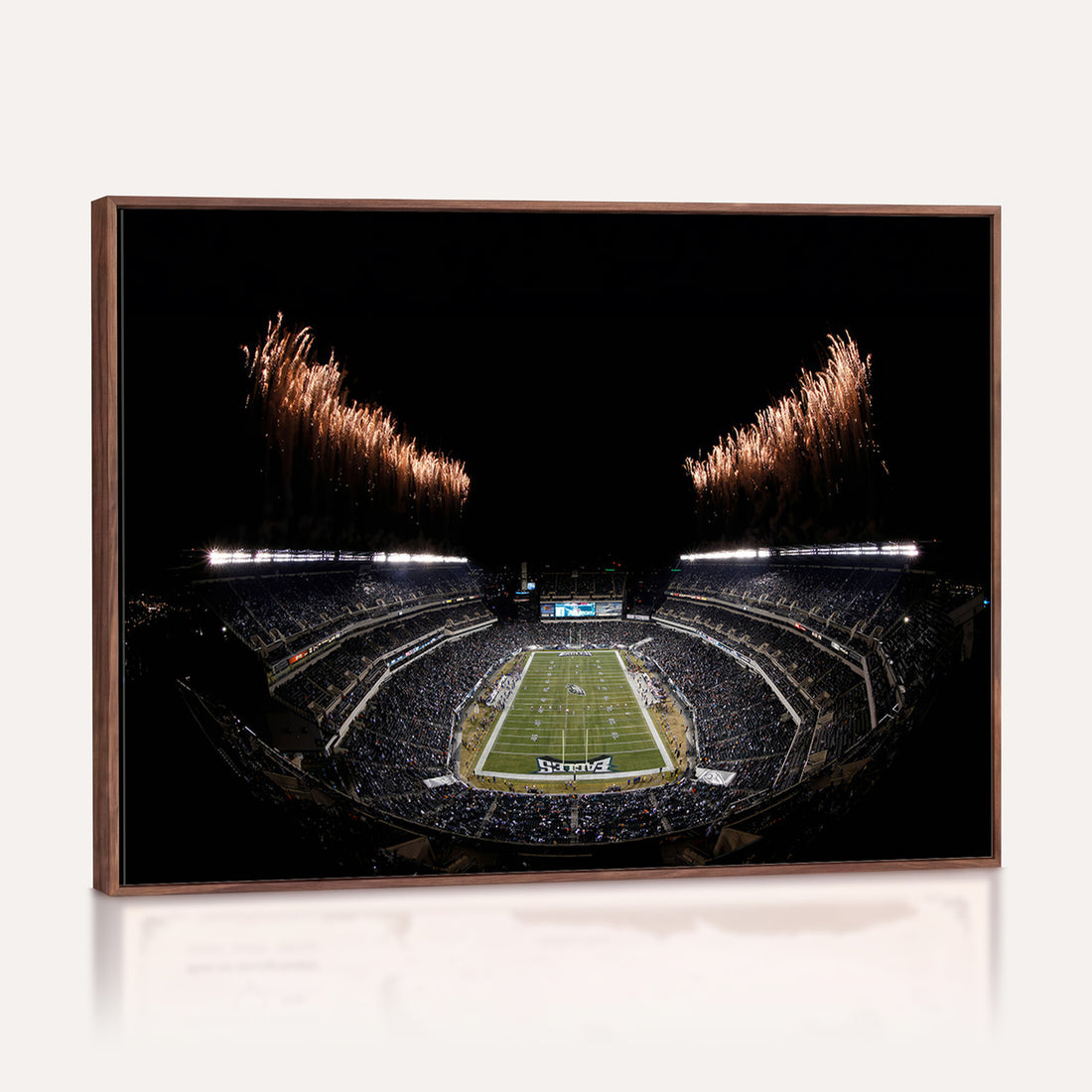 Eagles Field Stadium Wall Art, Philadelphia Eagles Football, Framed and Ready to Hang