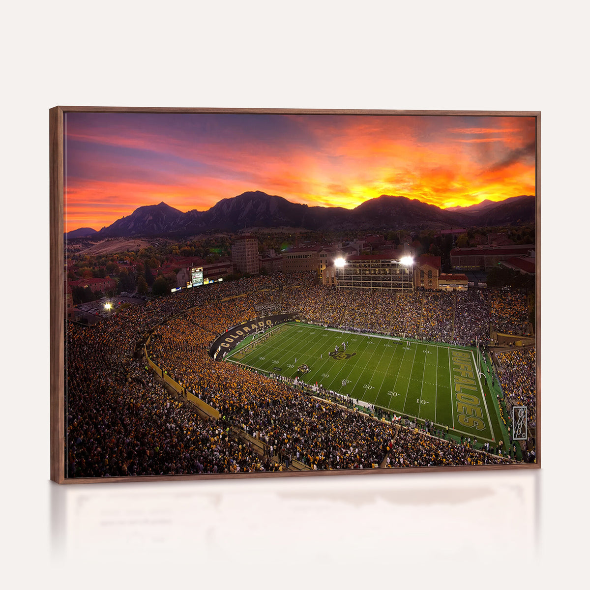 84649-MGV-CV-36X24 - Folsom Field, University of Colorado Buffaloes Football, Extra Large Game Room Wall Decor