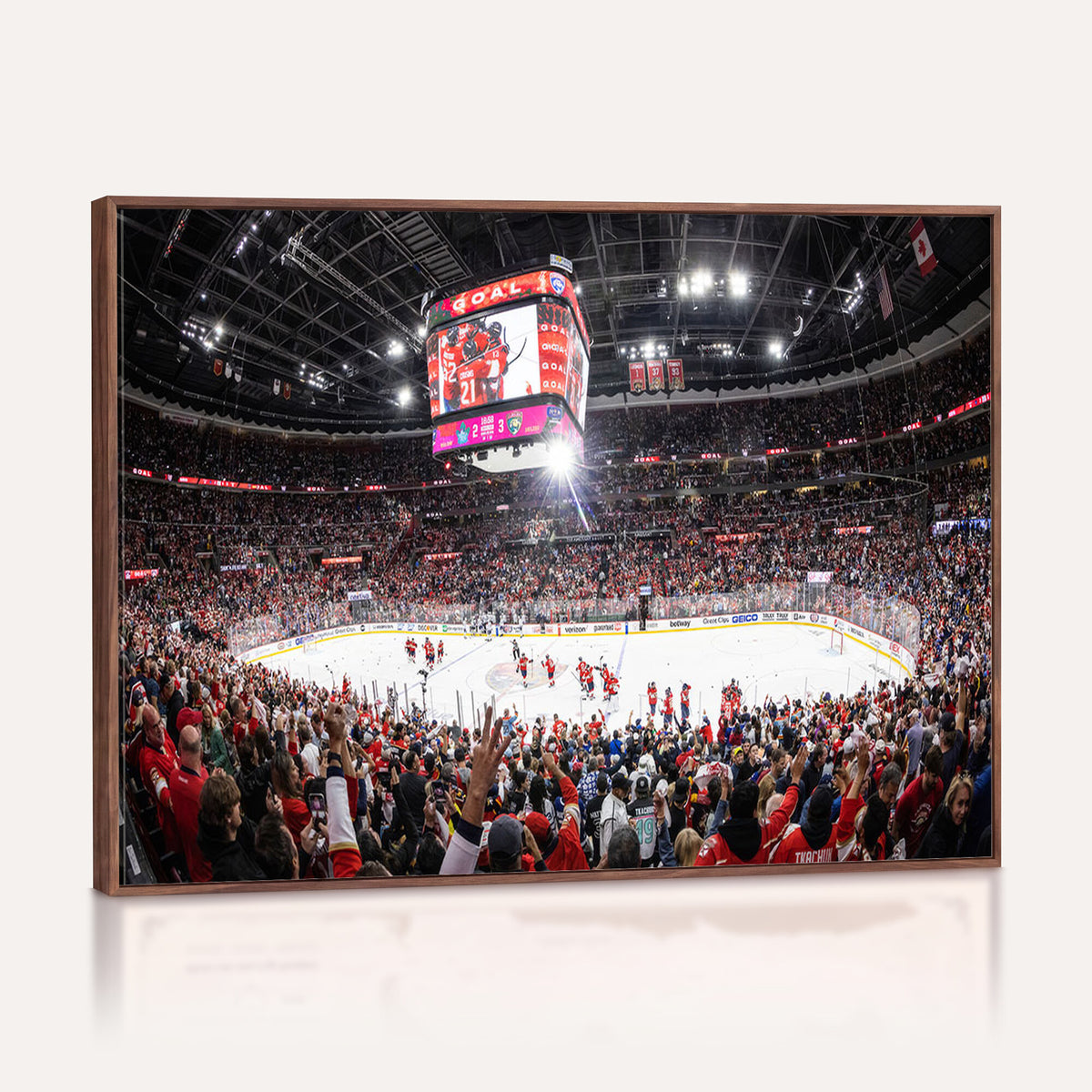15750-MGV-CV-36X24 - Amerant Bank Arena Wall Art Canvas Print, Hockey Arena