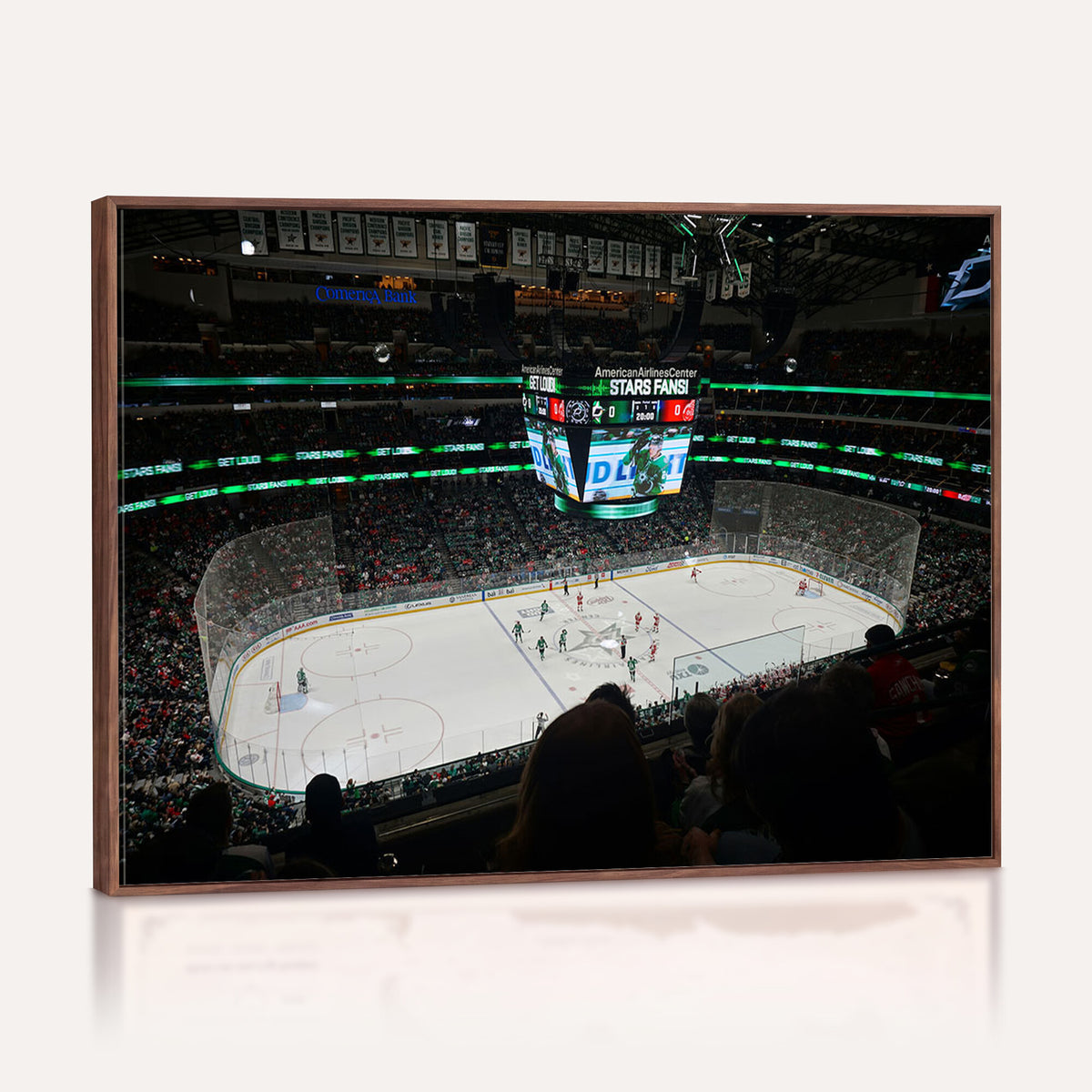 13876-MGV-CV-36X24 - American Airlines Center Dallas Stars Wall Art Canvas Print