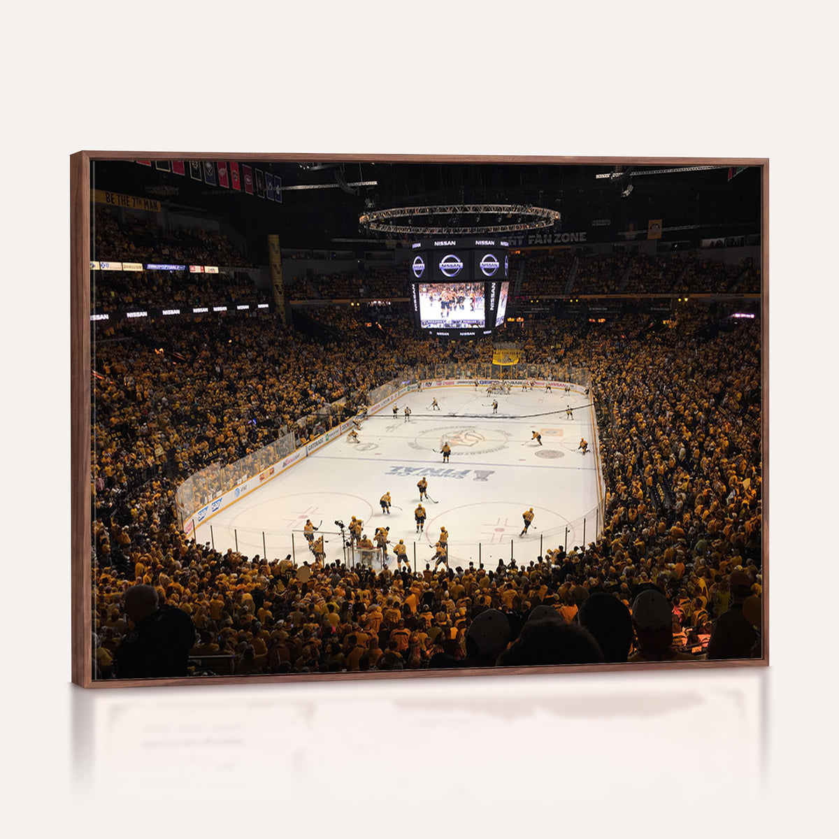 99407-MGV-CV-36X24 - Bridgestone Arena - Nashville Predators Hockey Team Print - Nashville Wall Art Canvas Print