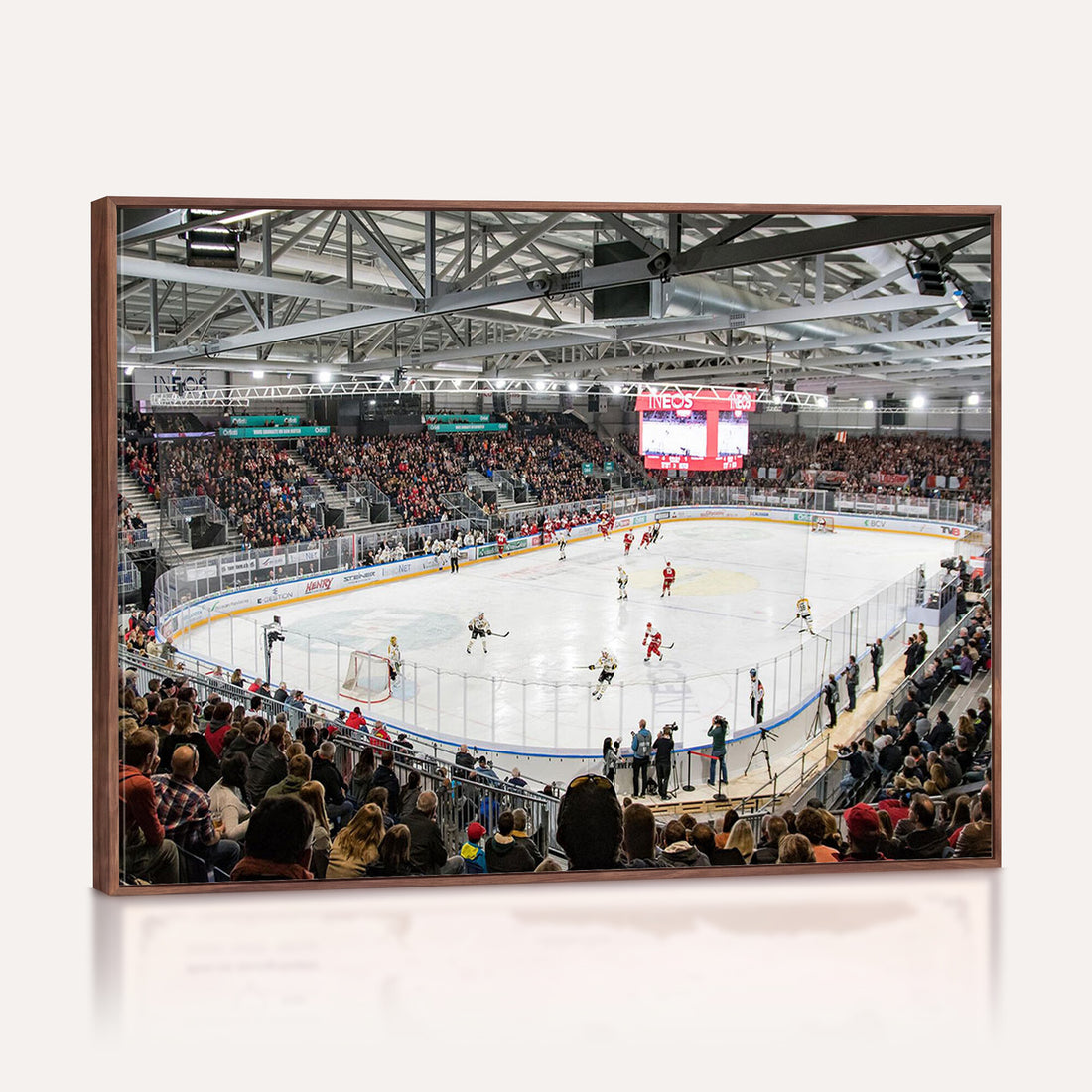 Lausanne Arena Ice Hockey Stadium Wall Art Canvas Print