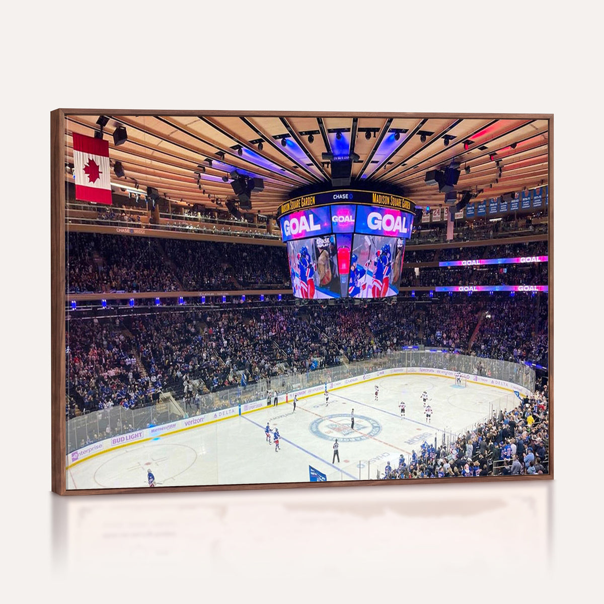 36401-MGV-CV-36X24 - Madison Square Garden New York Rangers Hockey Stadium Wall Art Canvas