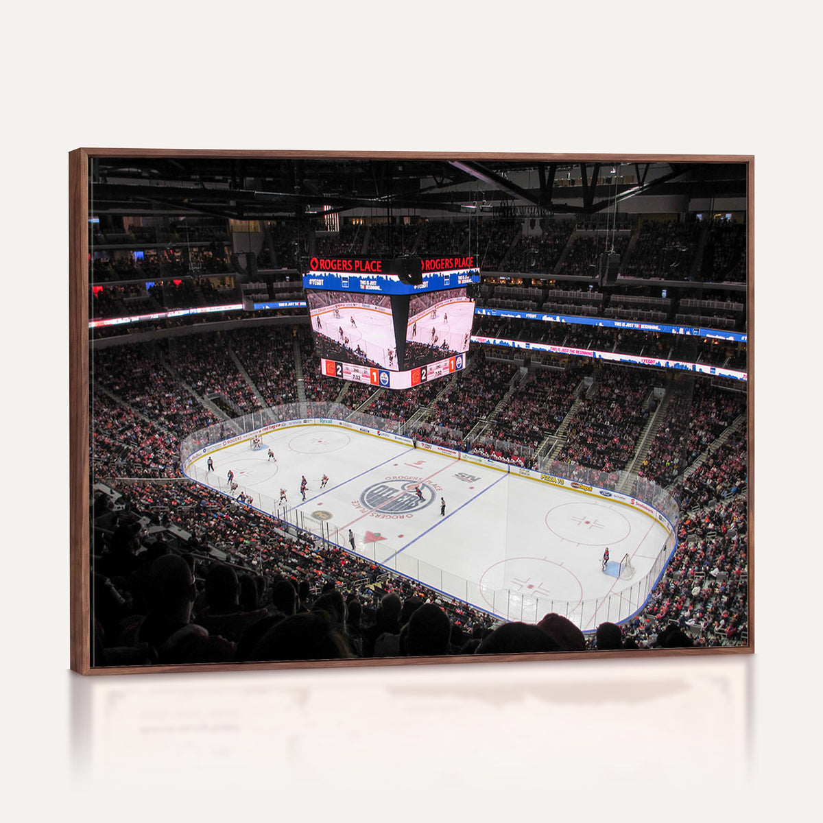 71180-MGV-CV-36X24 - Rogers Place Edmonton Oilers Ice Hockey Stadium Wall Art