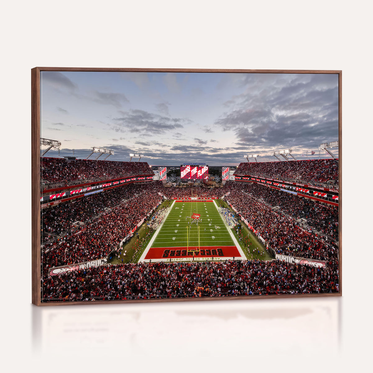 35698-MGV-CV-36X24 - Florida Tampa Raymond James Stadium Wall Art Canvas Print - NFL Football Stadium Print Canvas