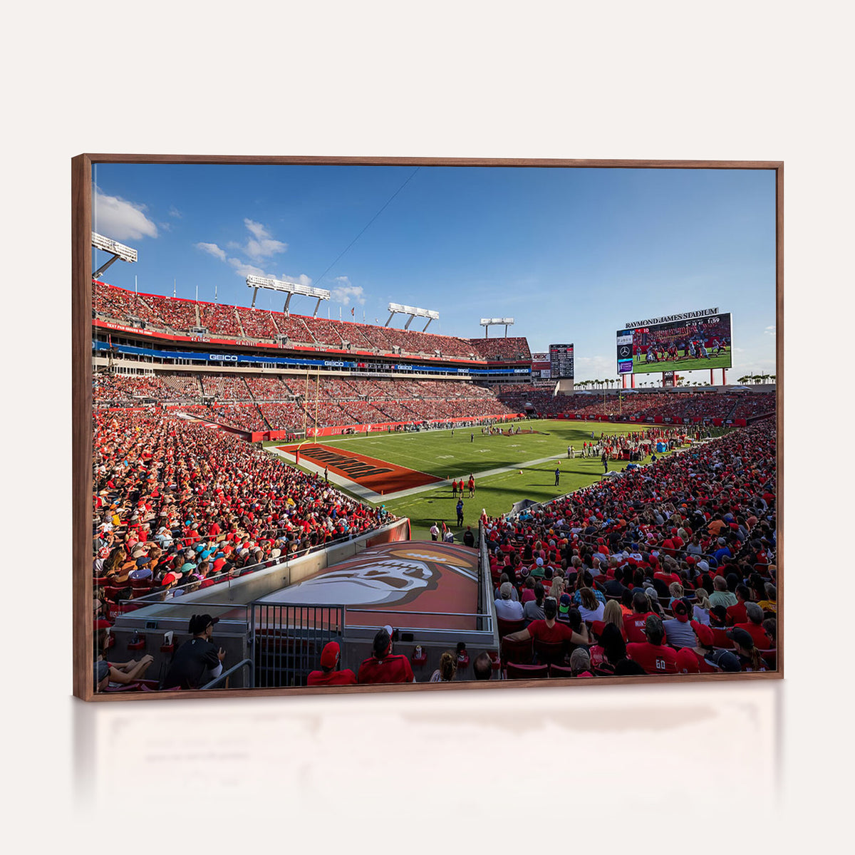 65229-MGV-CV-36X24 - Florida Tampa Raymond James Stadium Wall Art Canvas Print - NFL Football Stadium Print