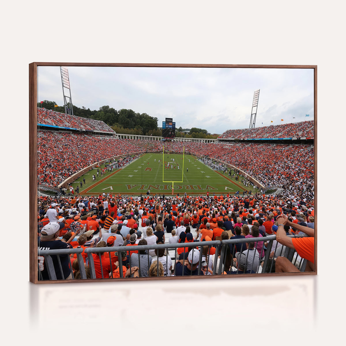 63606-MGV-CV-36X24 - Virginia Cavaliers Football Team Print, Charlottesville, Extra Large Game Room Wall Decor