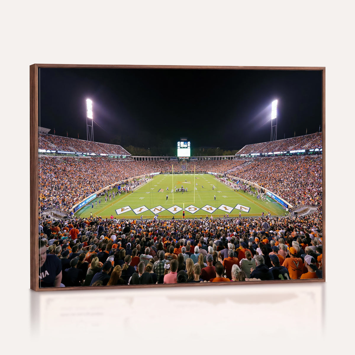 98441-MGV-CV-36X24 - Virginia Cavaliers Football Team Print - Charlottesville Scott Stadium Wall Art Canvas Print
