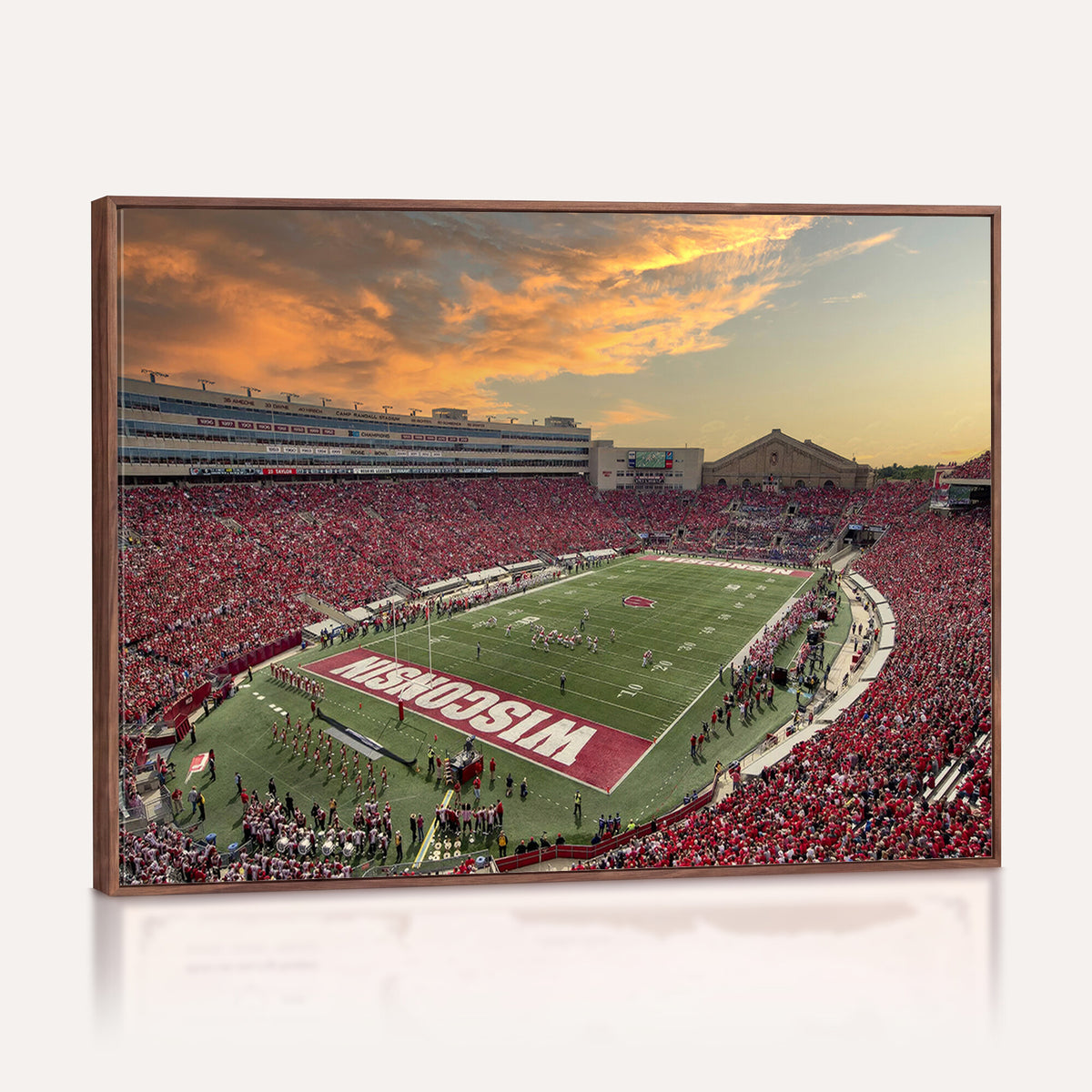 41472-MGV-CV-36X24 - Camp Randall Stadium Wisconsin Badgers Large Wall Art Canvas Print | College Football Stadium Wall