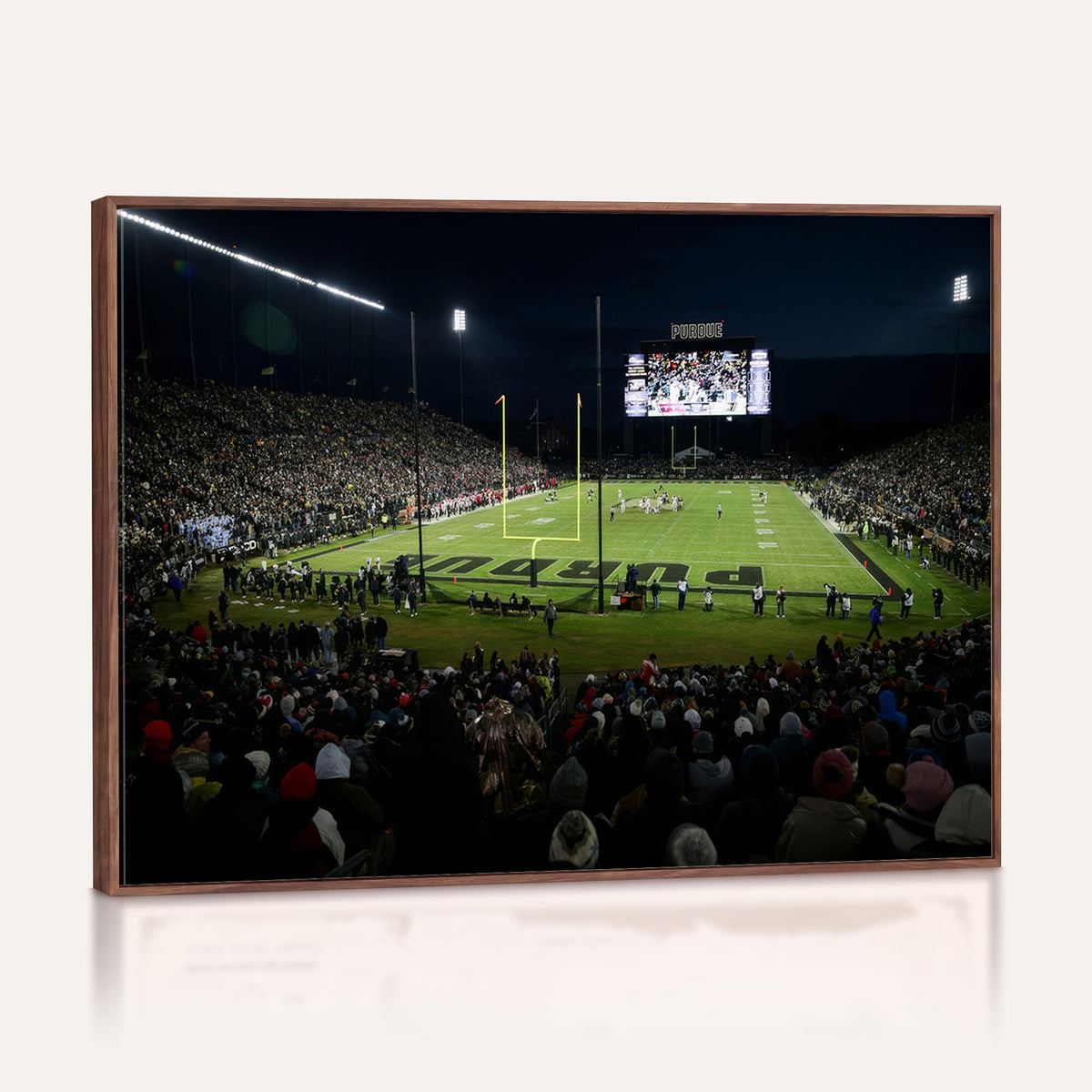 60140-MGV-CV-36X24 - Purdue Boilermakers Football Team Print - West Lafayette Ross–Ade Stadium Wall Art Canvas Print