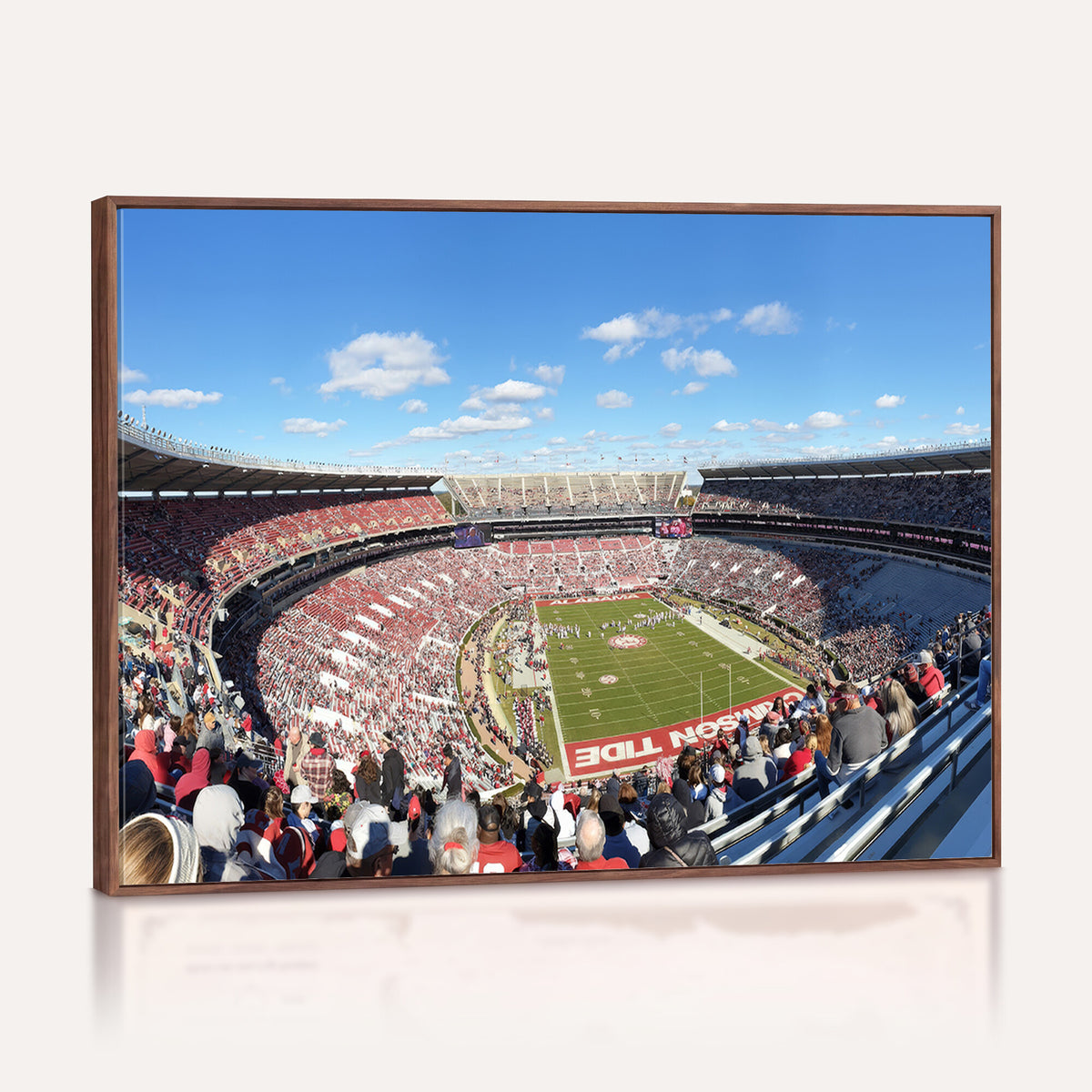 62122-MGV-CV-36X24 - University of Alabama Crimson Tide Print Wall Art - Tuscaloosa Bryant-Denny Stadium Wall Art Canvas