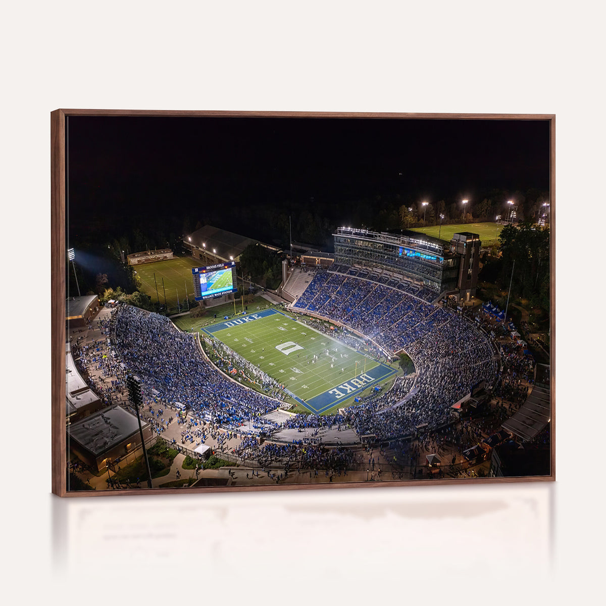 42347-MGV-CV-36X24 - Duke University Blue Devils Football Print Canvas - Durham Wallace Wade Stadium Wall Art Canvas