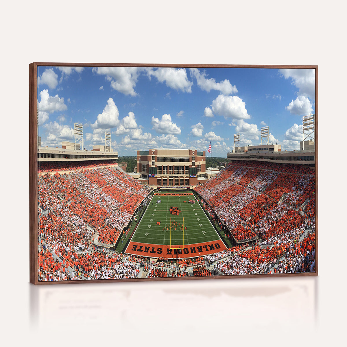 65192-MGV-CV-36X24 - Oklahoma State Cowboys Football Team Print - Stillwater Boone Pickens Stadium Wall Art Canvas Print