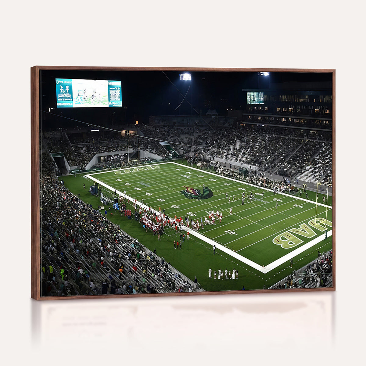 81740-MGV-CV-36X24 - UAB Blazers Football Team Print - Birmingham Protective Stadium Wall Art Canvas Print