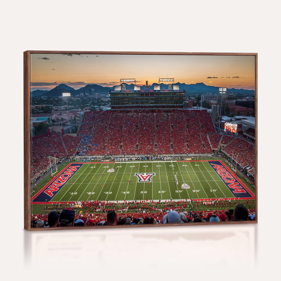 Arizona Wildcats Football Team Print, Tucson Arizona, Framed and Ready to Hang