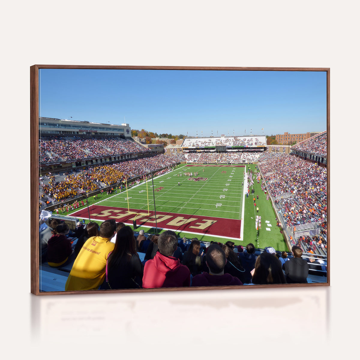 78117-MGV-CV-36X24 - Boston College Eagles Football Team Print - Boston Alumni Stadium Wall Art Canvas Print