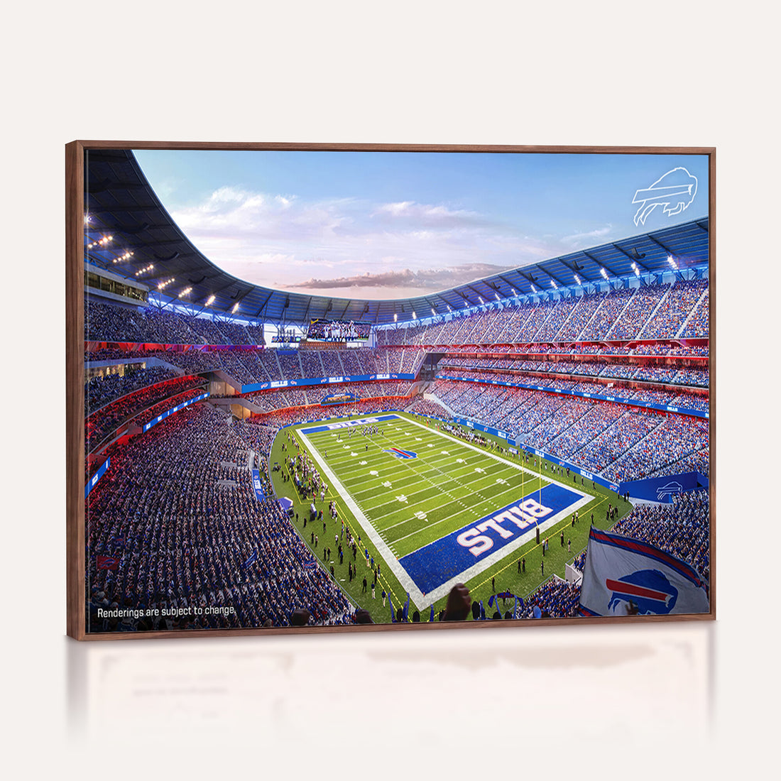 Buffalo Bills Football Team Print Canvas, Buffalo Highmark Stadium