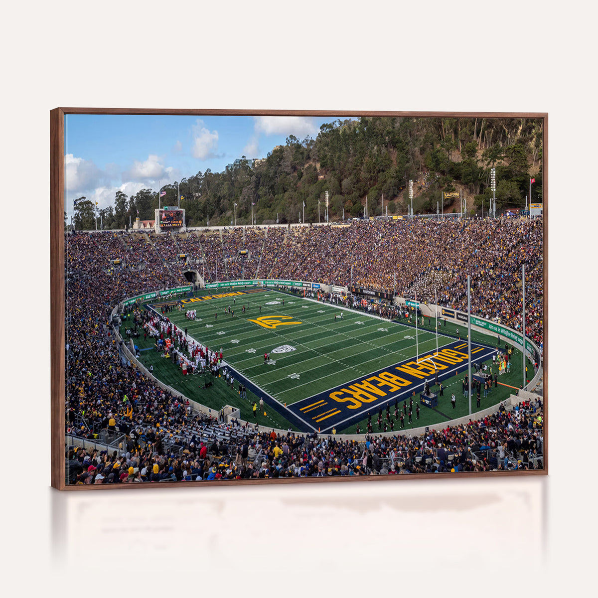 38054-MGV-CV-36X24 - University of California Golden Bears Football Team Print - Berkeley California Memorial Stadium Art