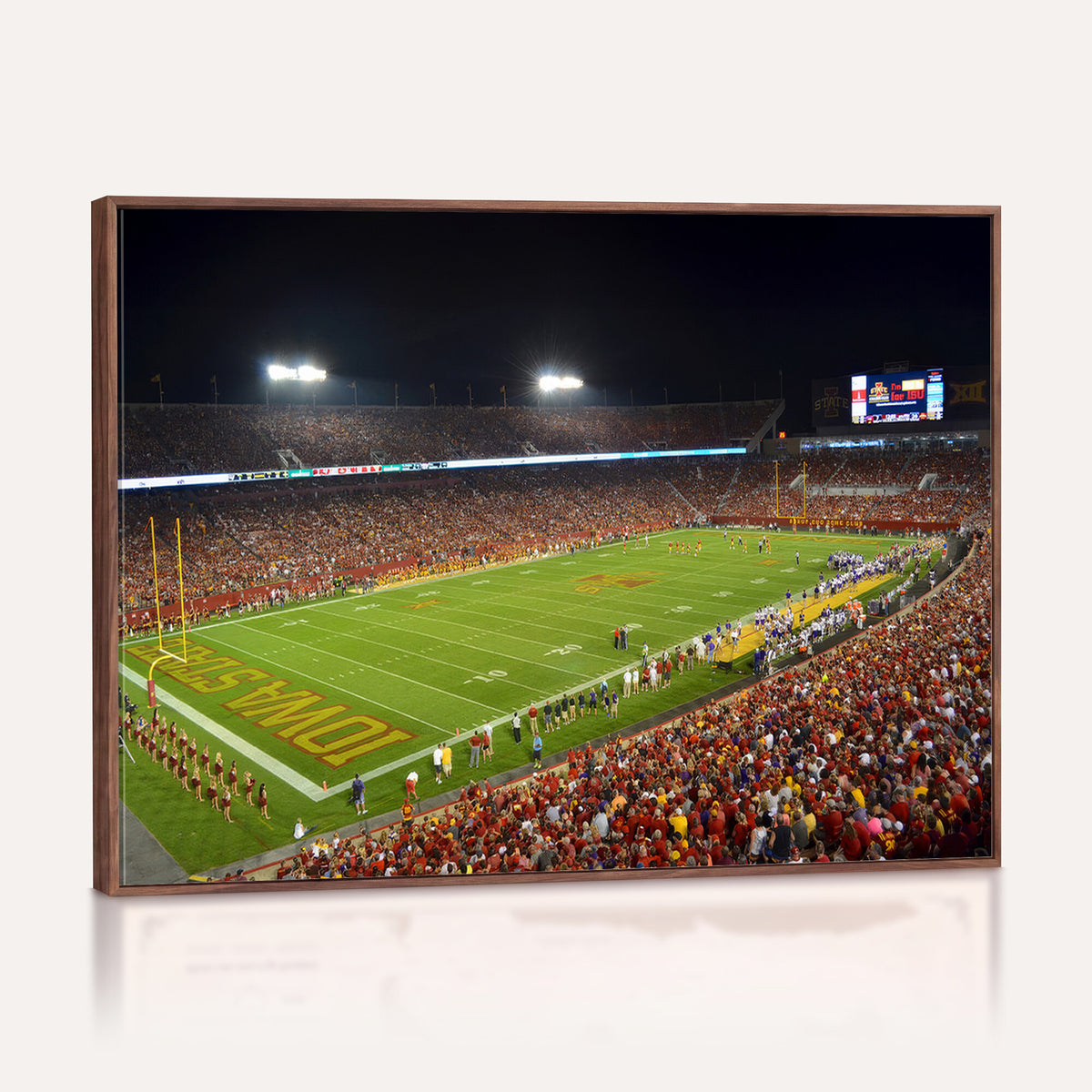 27211-MGV-CV-36X24 - Iowa State University Cyclones Football Team Print, Ames, Extra Large Game Room Wall Decor