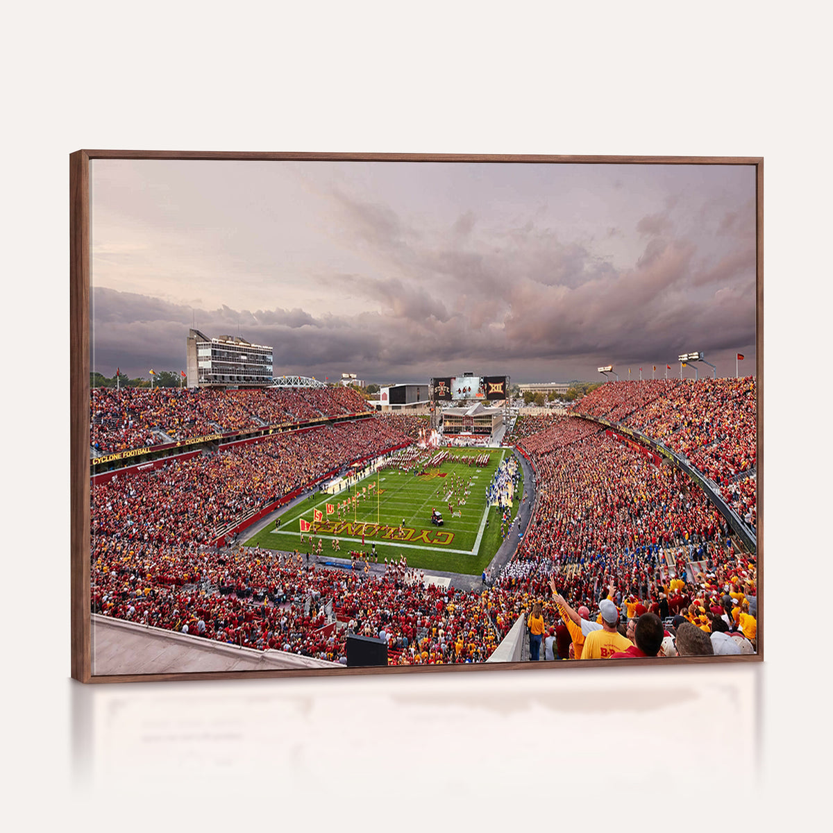 50373-MGV-CV-36X24 - Iowa State University Cyclones Football Team Print, Ames