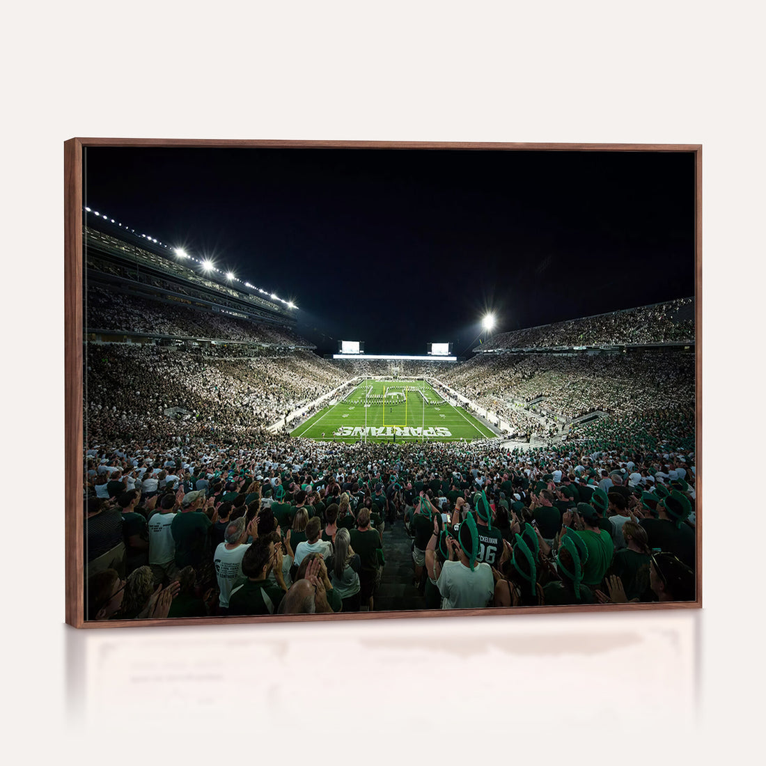 Framed Michigan State Spartans Football Team Print, East Lansing