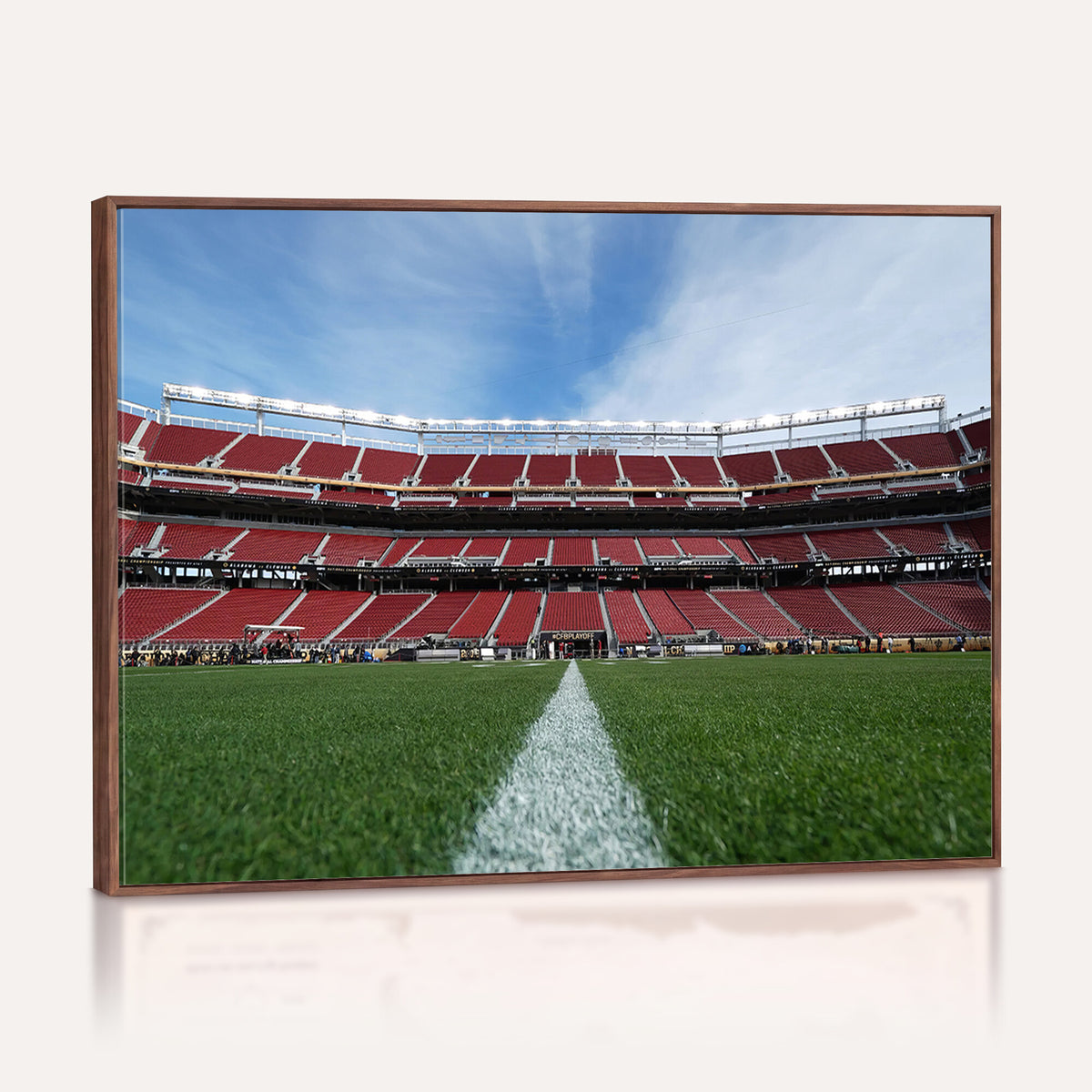 83238-PAN-FL-20X10 - University of Tulsa Golden Hurricane Football Team Print - Tulsa H.A. Chapman Stadium Wall Art