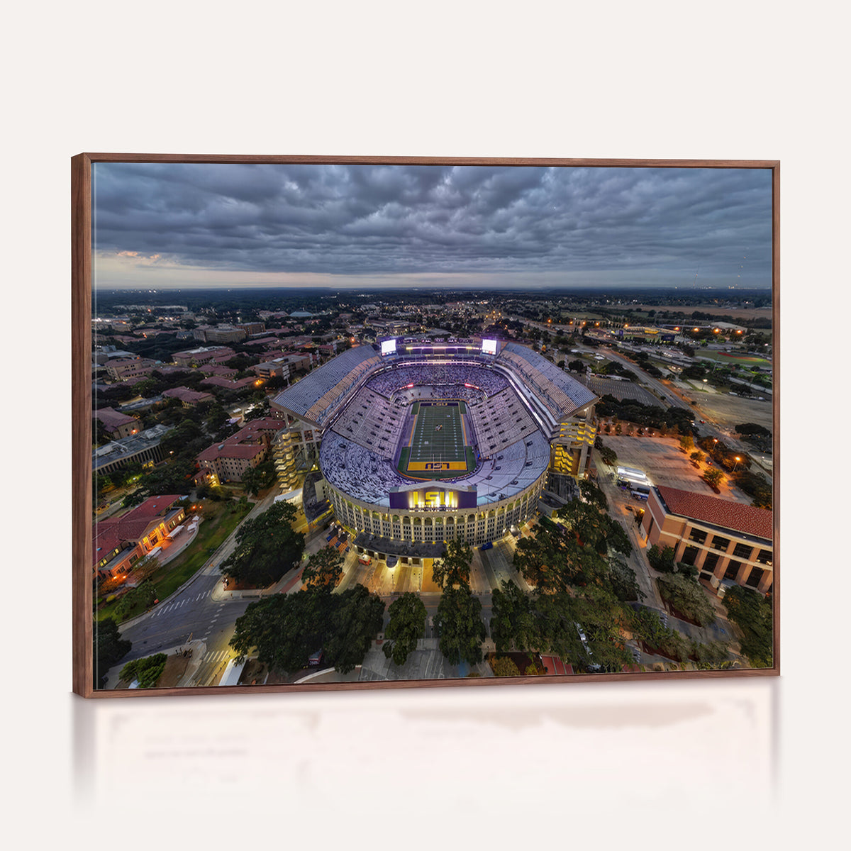 77405-MGV-CV-36X24 - The Louisiana State University Tigers Football Team Print