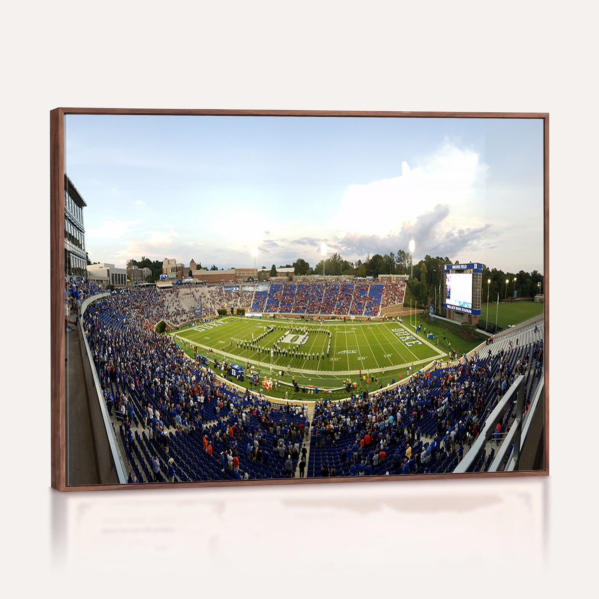 44850-MGV-CV-36X24 - The Duke University Blue Devils Football Team Print, Durham