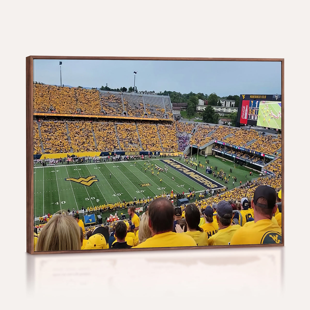 18056-MGV-CV-36X24 - Puskar Stadium Canvas Print Wall Art, Morgantown Print