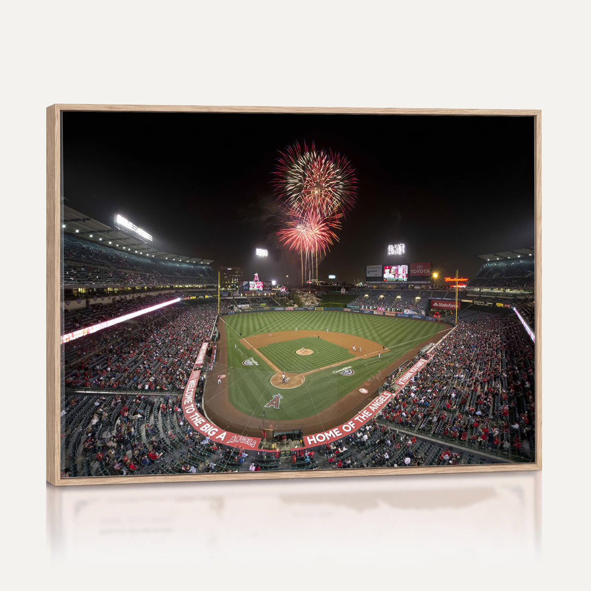 63592-MGV-CV-36X24 - Angel Stadium in Los Angeles Stadium Wall Art Canvas Print