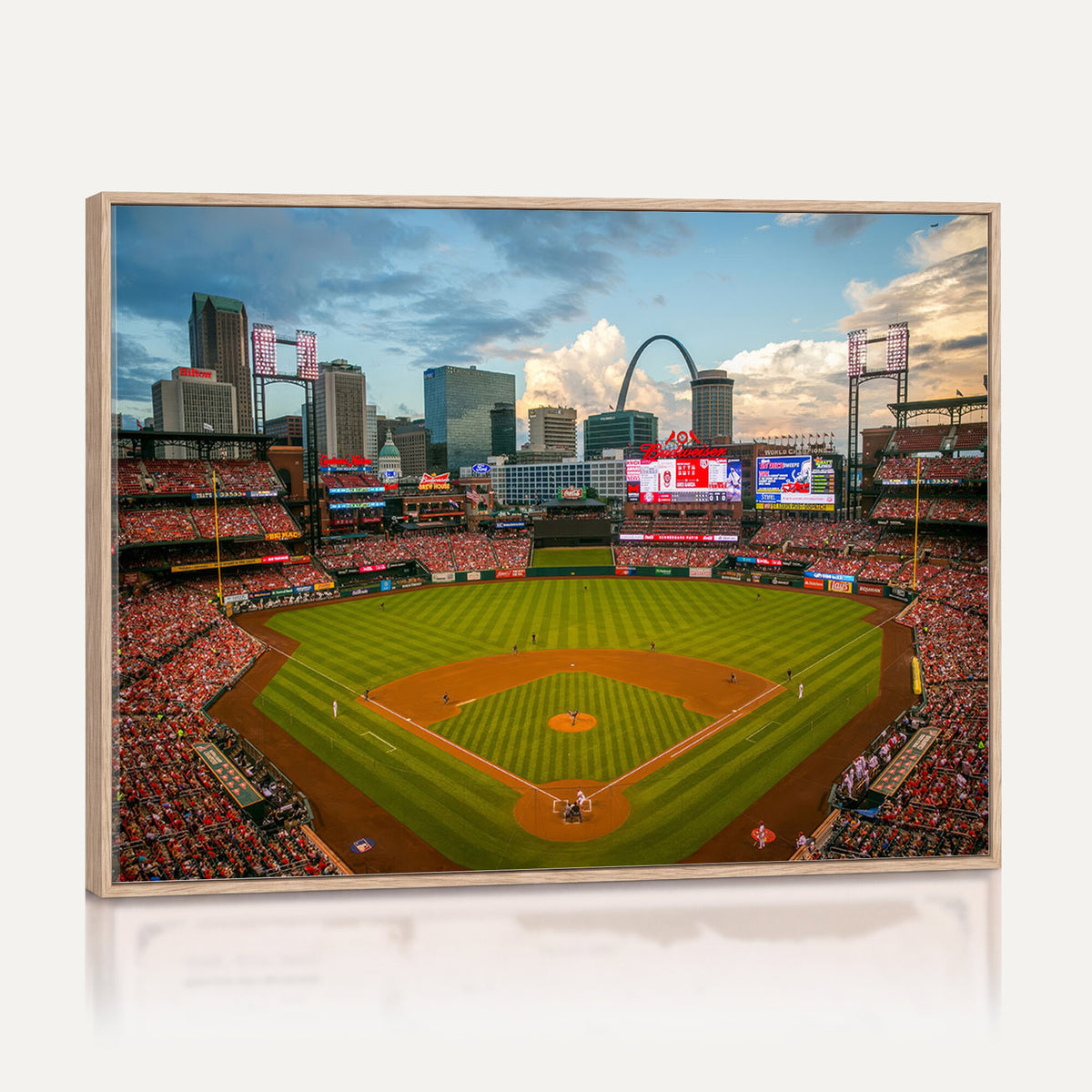 91908-MGV-CV-36X24 - Busch Stadium Wall Art Print | St. Louis Cardinals Baseball