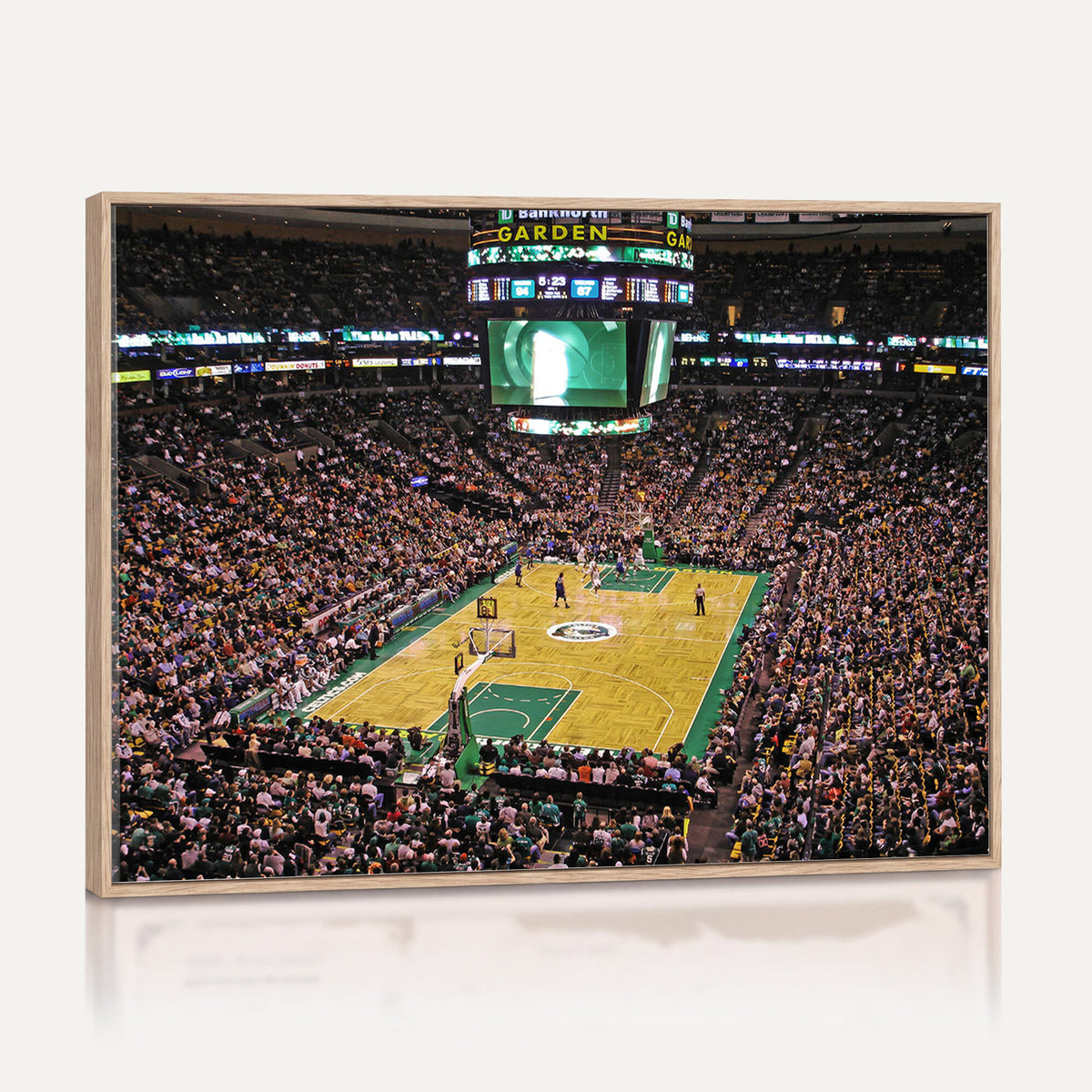 21705-MGV-CV-36X24 - TD Garden Basketball Canvas Wall Art | Boston Celtics Live Action