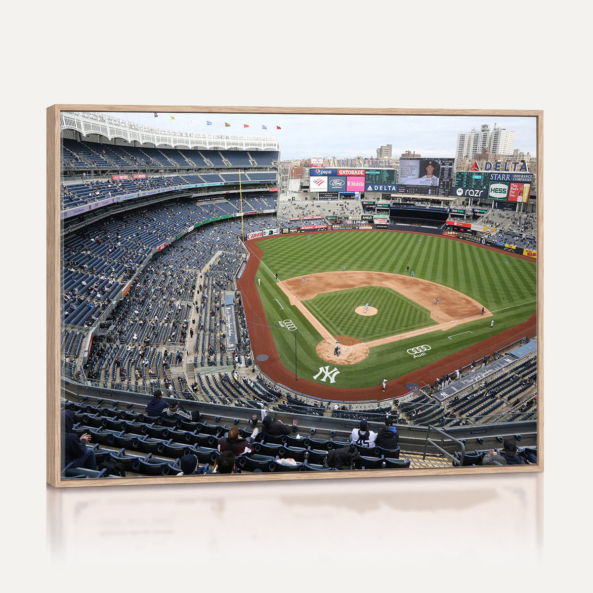 45784-MGV-CV-36X24 - New York Yankees Baseball Team Print, Yankee Stadium Wall Art Canvas Print