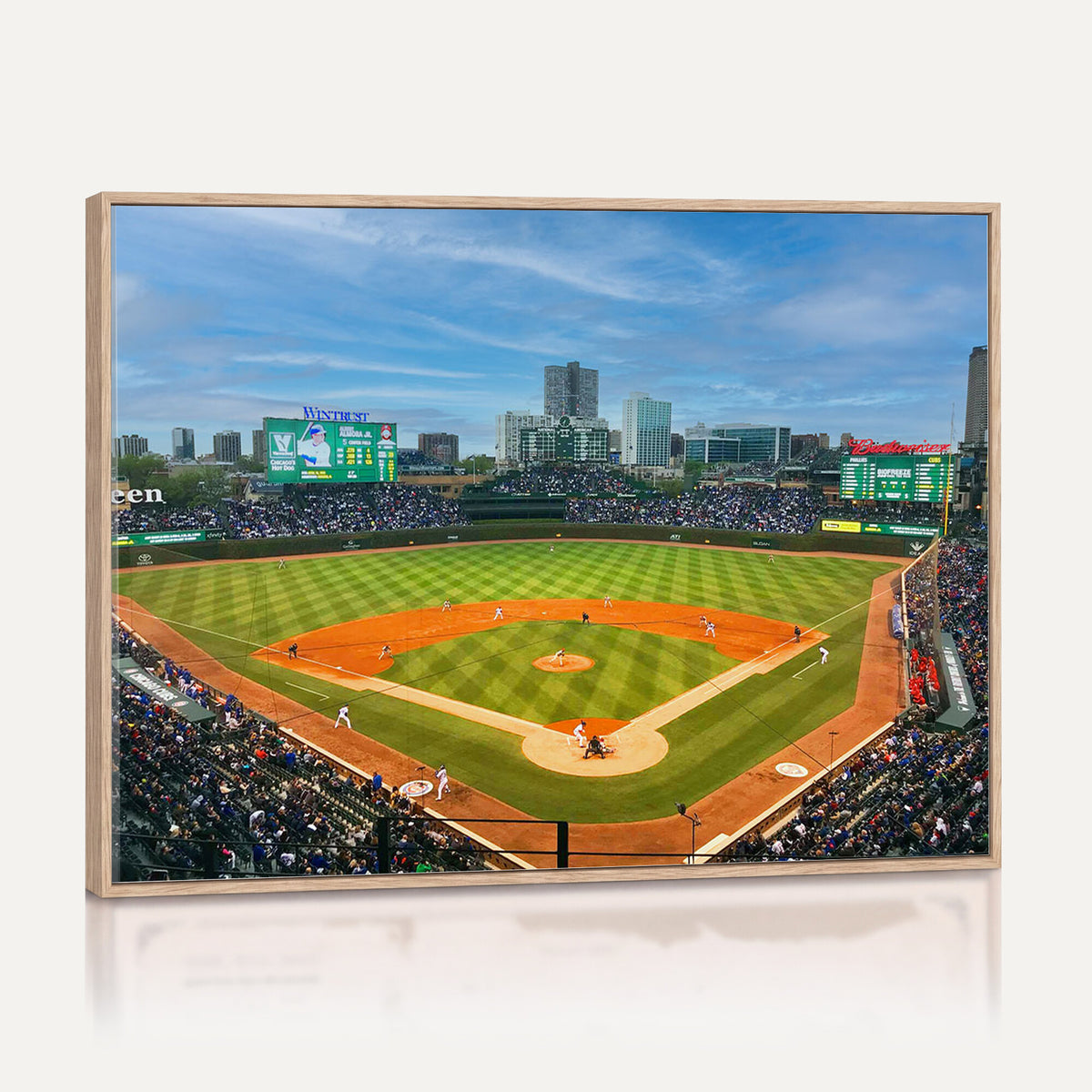 86839-MGV-CV-36X24 - Wrigley Field Chicago Cubs Panoramic Canvas Print