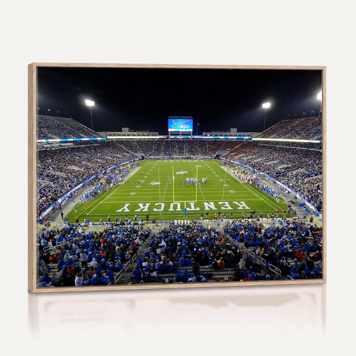 14304-MGV-CV-36X24 - Kroger Field Canvas Wall Art, Kentucky Stadium Wall Art, Framed and Ready to Hang