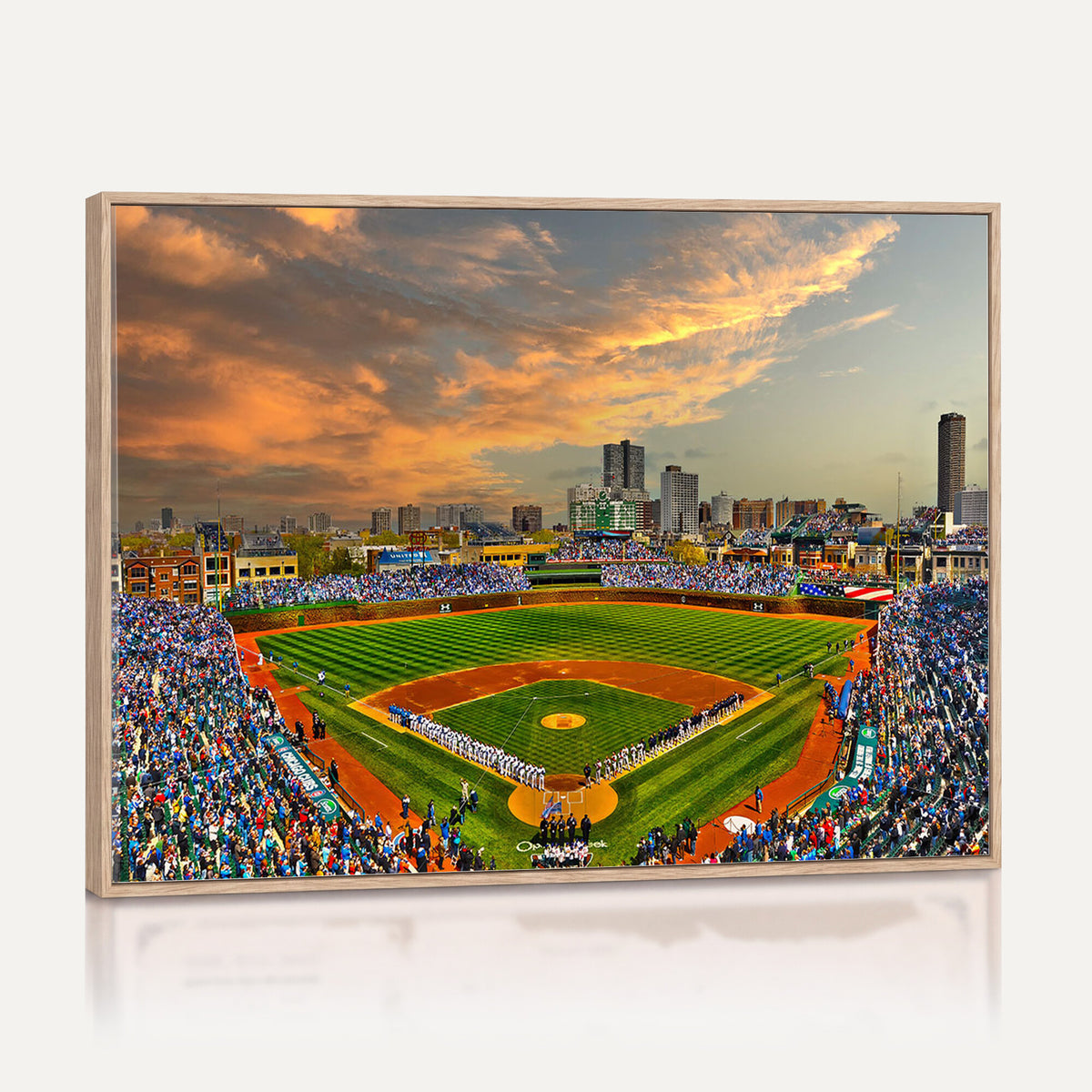 45635-MGV-CV-36X24 - Chicago Wrigley Field Wall Art Canvas Print