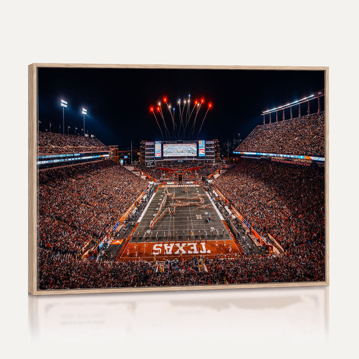 58778-PAN-FL-20X10 - Darrell K Royal Memorial Stadium | Texas Longhorns | Print Decor Wall Art Design for Home & Office Decoration