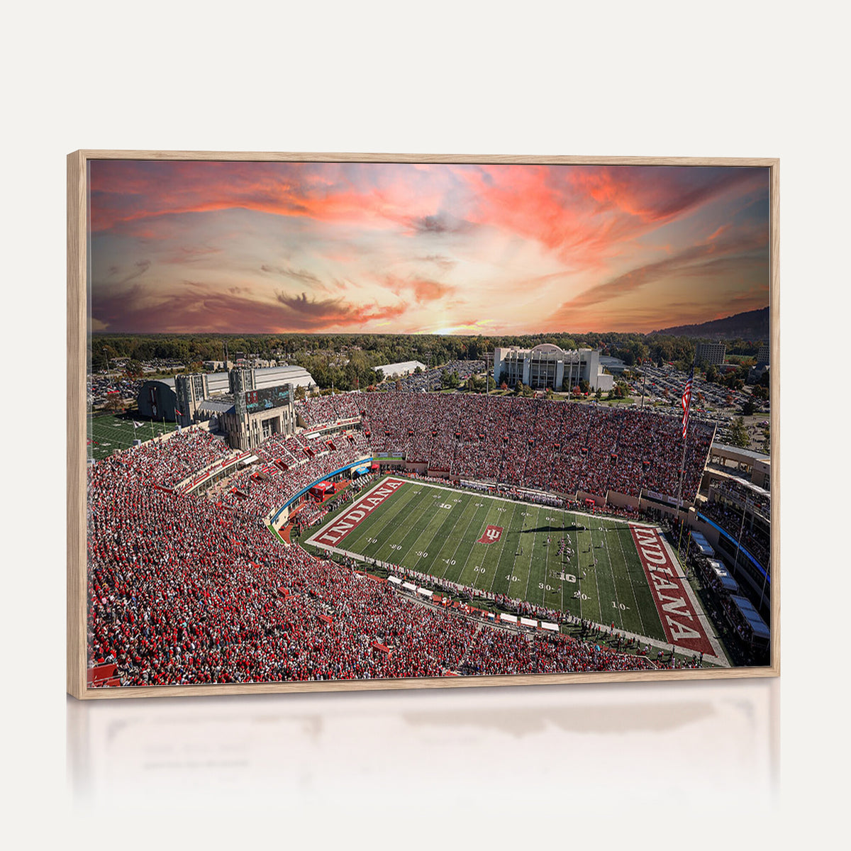 51135-MGV-CV-36X24 - Indiana Memorial Stadium Wall Art Canvas Print