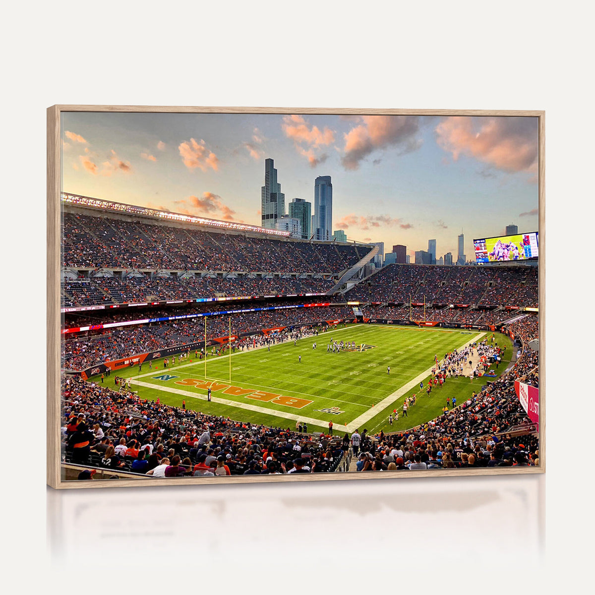 55377093-PAN-FL-20X10 - Chicago Bears Soldiers Field Wall Art Canvas Print, Man Cave Wall Decor