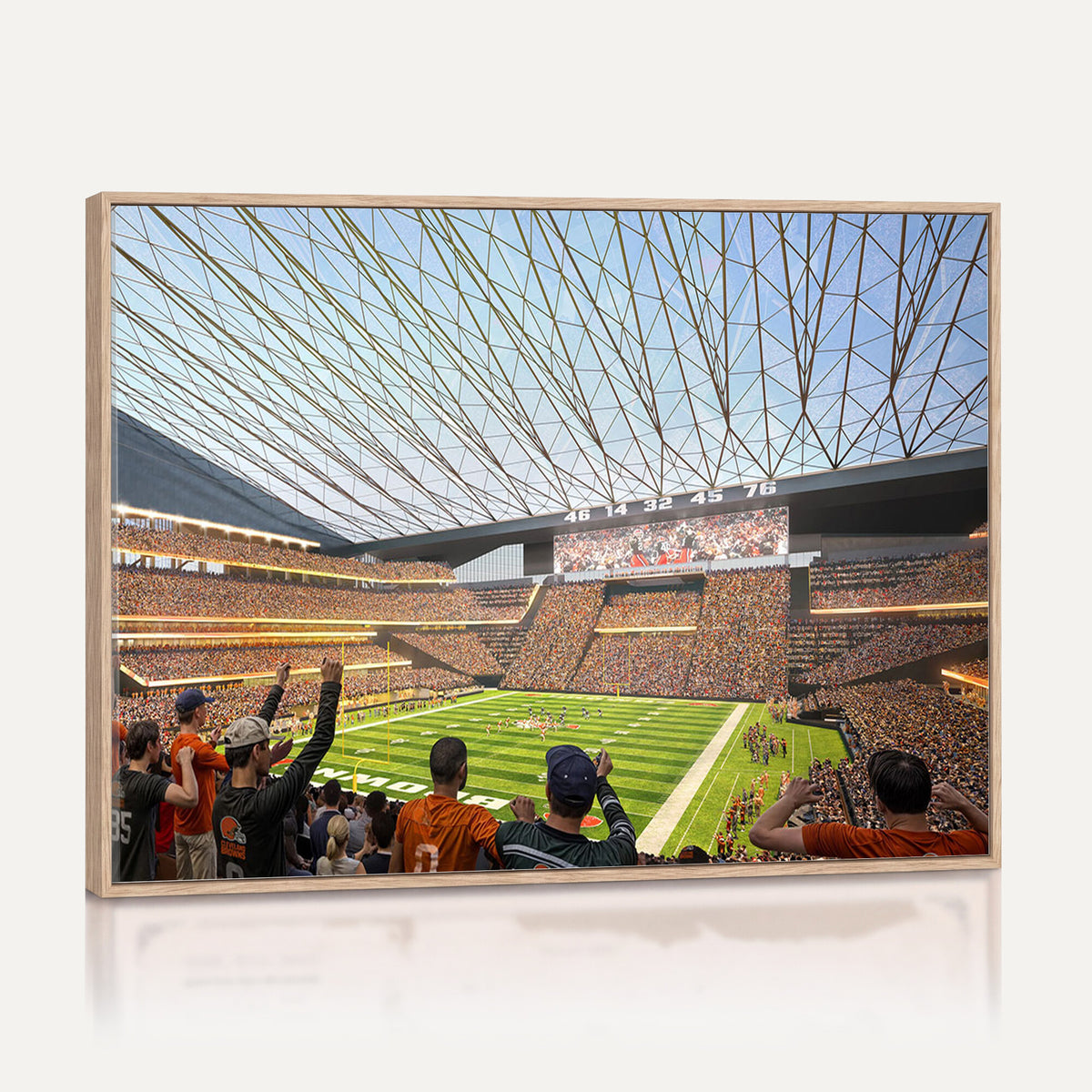 81960112-MGV-CV-36X24 - Cleveland Browns Stadium Wall Art Canvas Print