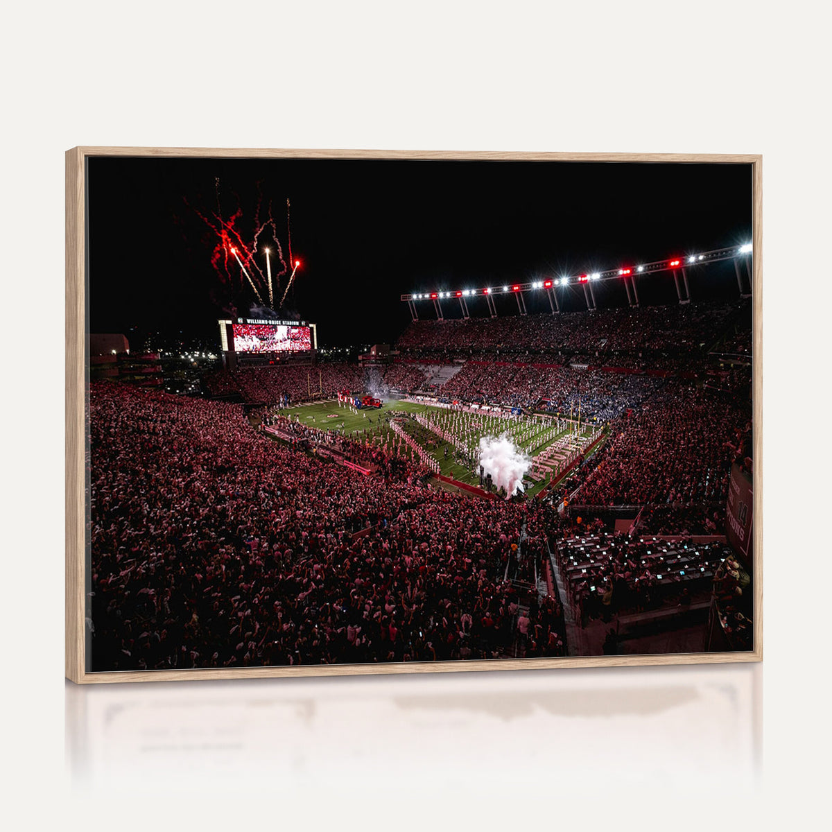 60690191-MGV-CV-36X24 - William Brice Stadium Wall Art Print, Baseball Game Room