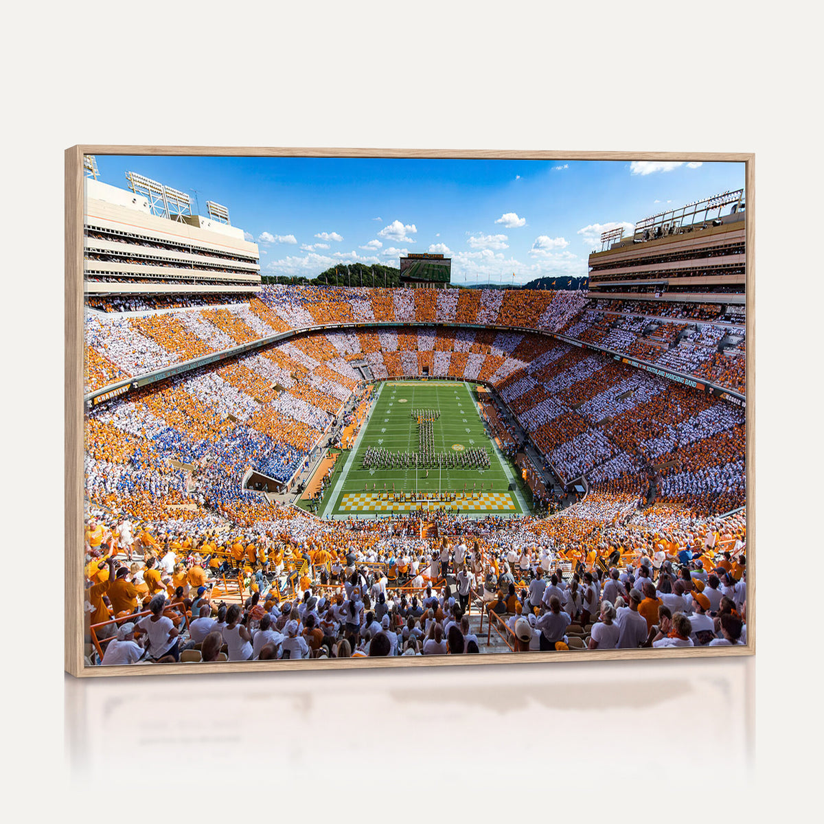 77097951-MGV-CV-36X24 - Tennessee Neyland Stadium Wall Art, Sports Arena Canvas, Extra Large Game Room Wall Decor