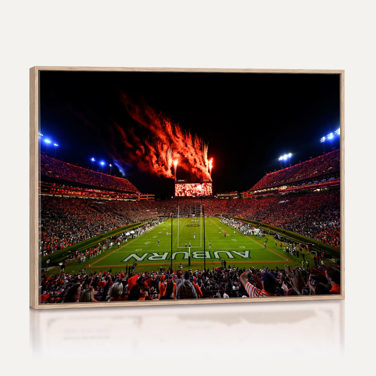 59046876-MGV-CV-36X24 - Jordan-Hare Football Stadium Wall Art Canvas Print, Football Stadium Aerial View