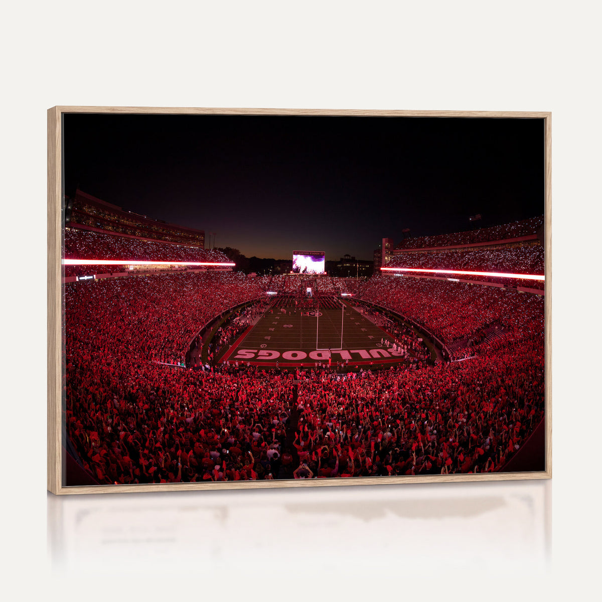 76277124-MGV-CV-36X24 - Sanford Stadium Wall Art Canvas Print – Georgia Bulldogs Football Artwork Print for Home, Office, and Sports Room Decor