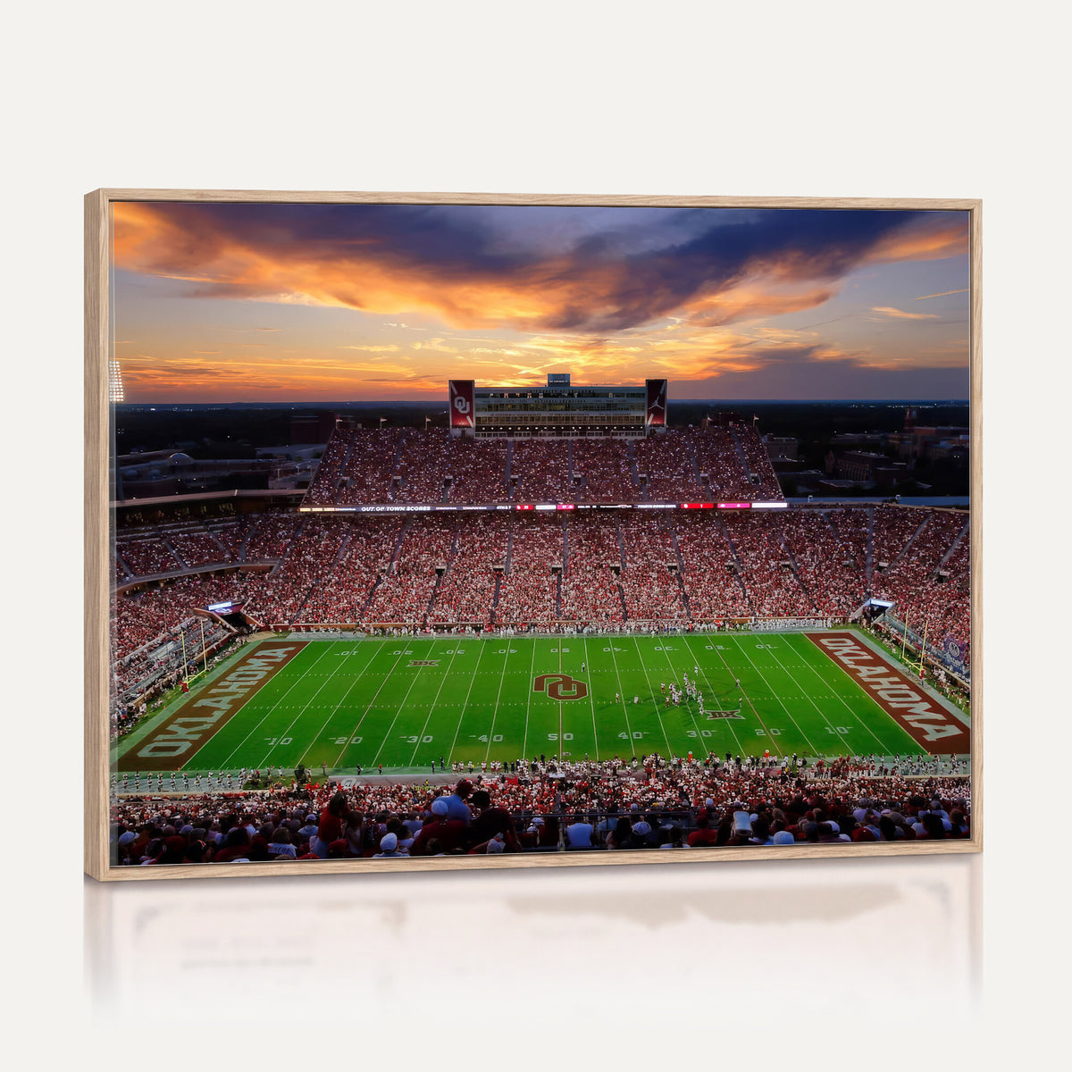 51457497-MGV-CV-36X24 - Oklahoma Sooners Stadium Wall Art Canvas Print, College Football Decor