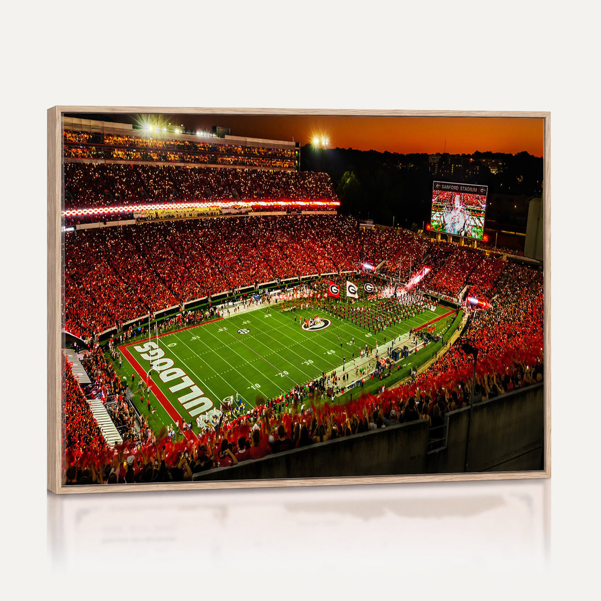 48894104-MGV-CV-36X24 - Georgia Bulldogs Stadium Wall Art Canvas Print, Sanford Stadium